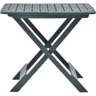 vidaXL Gartentisch Klappbar Grün 79x72x70 cm Kunststoff - Grün