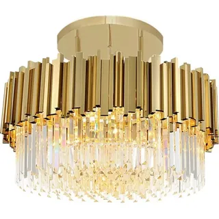 tooLight Deckenlampe App1100-4Cp Kristall Gold 4-Lichtquelle E14 40X40X13,5Cm - Gold