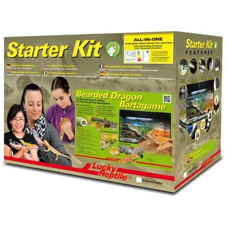 Lucky Reptile Starter Kit Bartagame, Farbe:Schwarz