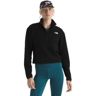 The North Face Damen Glacier Fleece 1/2 Zip Short Jacke, Tnf Black, L