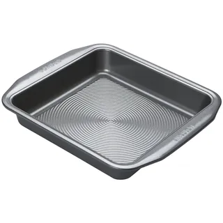 Circulon Momentum Kuchenform Eckig - Brownie Backform - Backform Eckig mit Antihaftbeschichtung - Spülmaschinenfest - PFOA- 25 x 29 x 4,5 cm, Grau