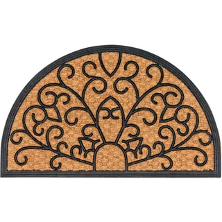 Astra Fußmatte Coco Deluxe Light 45 x 75 cm Relief halbrund