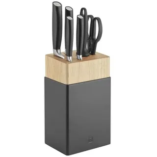 Zwilling All * Star 7-tlg, Messerblockset, Silber, Schwarz