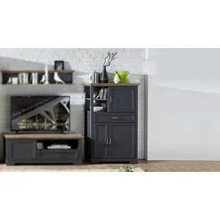 Innostyle Highboard Jasmin 93 x 150 cm Grau