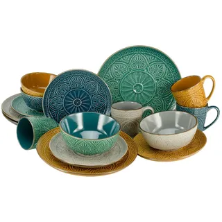 CreaTable Samarkand Kombiservice 16-tlg. mehrfarbig