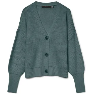 Vero Moda VMLEA LS V-Neck Cuff Cardigan Grün M