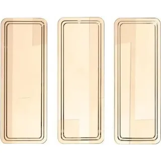 Goldenes Modernes Spiegel Set Wandspiegel Schminktisch Spiegeln 3tlg - Gold