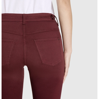 Stretch-Jeans MAC "Dream", Damen, Gr. 34, Länge 32, rot (bordeaux ppt), Denim/Jeans, Obermaterial: 88% Baumwolle, 8% Elastomultiester, 4% Elasthan, eng normal, Jeans Stretch-Jeans, mit Stretch für den perfekten Sitz