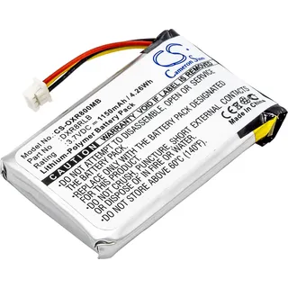 TECHTEK Akku Kompatibel mit [Infant Optics] DXR-8, DXR-8 Video Babymonitor, DXR-8 Wireless Monitor, für [Luvion] Grand Elite 2 Ersetzt DXR8RLB, für