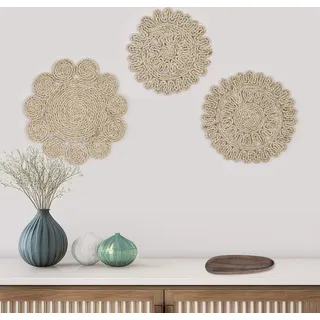 DECCARO Tischset "Straw", natur , 3er Set