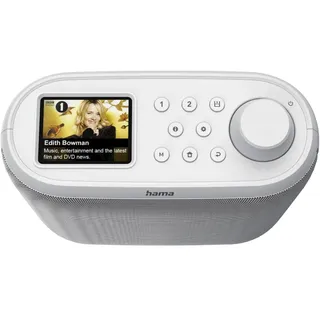 Hama Internetradio DAB-Radio Radiowecker weiß