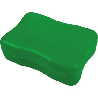 Brotdose "Wave" klein – BPA-freie Lunchbox mit Klickverschluss - Nachhaltige Pausenbox Germany für Kinder in Schule & Kindergarten - trend-grün PP - Grün