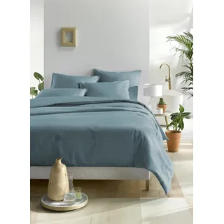 Olivia Bettwäsche für Doppelbett, XL, Satin, unifarben, Bettbezug 260 x 240 cm + 2 Kissenbezüge, Arctic