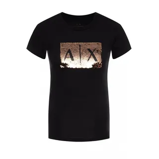 Giorgio Armani Armani Exchange Damen. 8NYTDLYJ73Z6231 Kurzarm-T-Shirt schwarz XS
