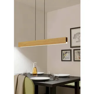 EGLO Anchorena-Z 2-flg. 55 cm rechteckig Holz/Braun/Schwarz/Weiß