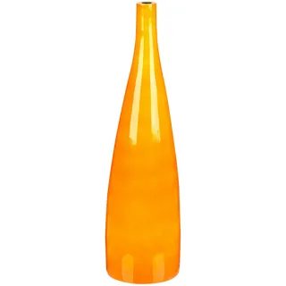Beliani Blumenvase Sabadell Keramik 50 cm orange