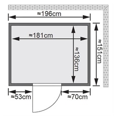 Bild von Sauna Fanja (Fronteinstieg) Ofen 3,6 kW Bio-Ofen externe Strg. modern Kein Kr