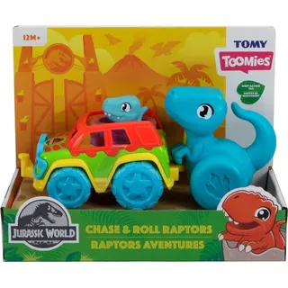 TOMY TOOMIES Fahrzeug mit Dino + Dino E73251