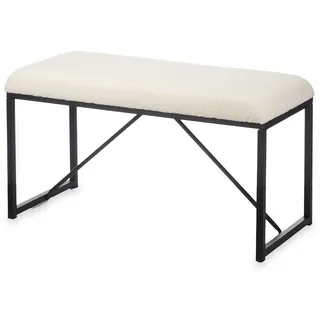 GIFTDECOR Gepolsterte Bank weiß | Gr.: onesize