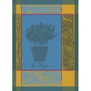 GARNIER-THIEBAUT Geschirrtuch LE THYME (Thymian) 56 x 77 cm 100% Baumwolle