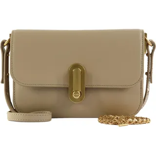 Ted Baker Leder Umhängetasche Schultertasche Kkaysa Polished Leather Crossbody Bag Taupe - Taupe, Braun