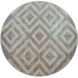 Paco Home Teppich »Poco 821« rund - weiß),