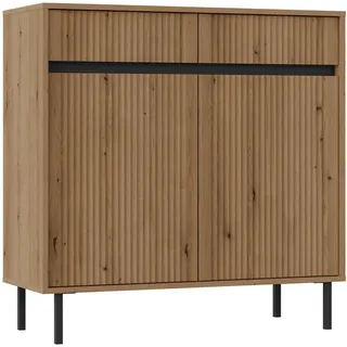 Selsey Sideboard 100 x 100,2 x 40 cm Sandbeige/Eiche