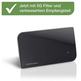 Oehlbach Scope Vision 5G DVB-T2 Aktive DVB-T/T2 Flachantenne Innenbereich Schwarz