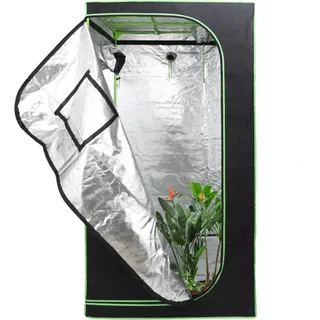 Jopassy Growzelt Growbox Gewächshaus Indoor Pflanzenzelt 100*100*200cm - Schwarz