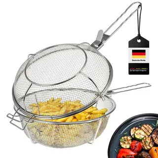 bremermann Grillkorb, silber, Edelstahl , Metall , 61x17x17 cm , Grills, Grillzubehör