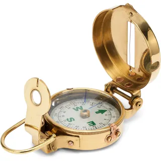 NKlaus 5cm Taschenkompass aus Messing Peilkompass Richtungsanzeiger Orientierungshilfe 11676