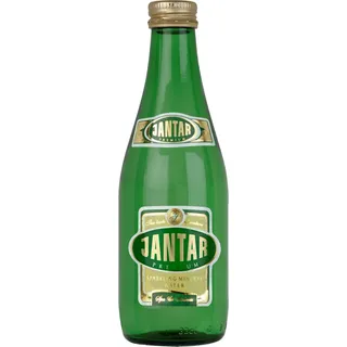 MITTELMINERALISIERTES QUELLENWASSER, KARBONIERT, 330 ml (GLAS) - JANTAR