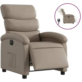 vidaXL Relaxsessel Elektrisch Cappuccino-Braun Kunstleder - Braun