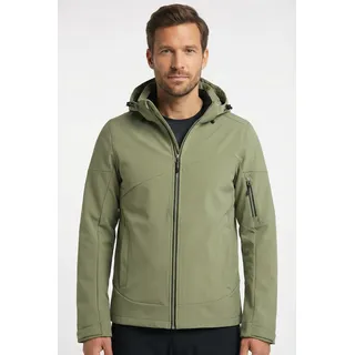 Softshelljacke ICEPEAK "BARMSTEDT", Herren, Gr. 52, light grün, Obermaterial: 100% Polyester, Jacken Softshelljacke