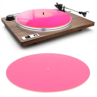 Acryl-Plattenspielermatte, Plattenteller-Slipmat für 12-Zoll-Vintage-Plattenspieler, Ersatz-Schallplatten-Slipmat für 33 1/3 U/min und 45 U/min Schallplatten, Geräuscharm,