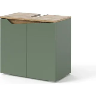 Vicco Waschbeckenunterschrank Marelle Grün/Anthrazit 60 x 58 cm mit 2 Türen