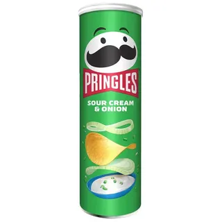 Pringles Sour Cream Onion Stapelchips mit Sauerrahm und Zwiebeln 165g