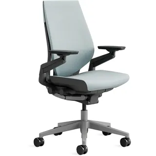 Steelcase Gesture Ergonomischer Bürostuhl mit 360° Armlehnen und 3D-Live Back Lumbalstütze Sturmhorizont, 66 x 62.5 x 104