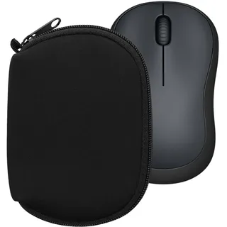 kwmobile Hülle für Logitech M220 Silent / M235 / M185 / acer OMR266 Hülle - Mouse Case - Neopren Tasche - Schutzhülle für PC Maus - Transporttasche Zubehör - Schwarz