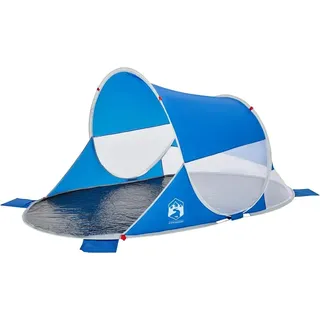 vidaXL Strandzelt Azurblau Pop-Up Wasserdicht - Blau
