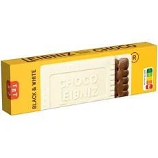 LEIBNIZ Choco Black & White - 3er Pack - Kakaokeks mit weißer Schokolade (1 x 125g)