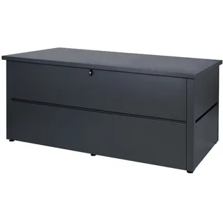 MCW Gartentruhe ABSCHLIEßBAR eckig Anthrazit , Metall , 165x69x85 cm , Gartenzubehör, Kissenboxen