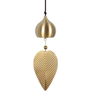 Small snail Japanische Windspiel Vintage Kupfer Windglocke Hängendes Ornament Garten Windspiel Klassische Antike Glocke für Gehweg Garten Hof Terrasse, Wassertropfen