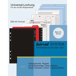 Bind Ringbuch-Ergänzungsset Manager Plus sortiert A5, 1 Set