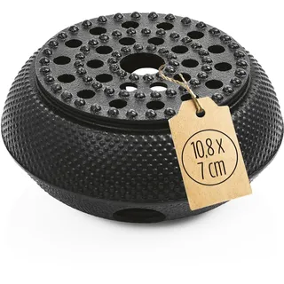 Lumaland Stövchen aus Gusseisen | Japanisches Tetsubin Design | Teewärmer & Untersetzer für Teekannen | Teezubereitung nach asiatischer Tradition