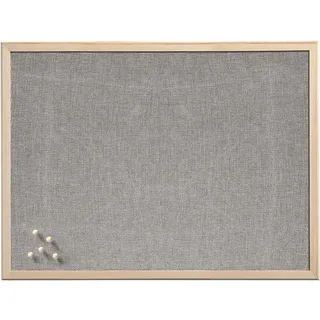 Zeller Pinnwand 80,0 x 60,0 cm Leinen grau