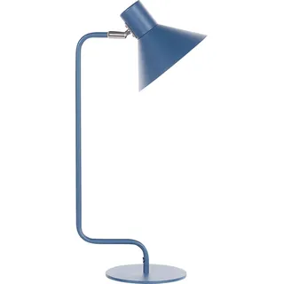 BELIANI Tischlampe Blau Eisen 51 cm Rund Matt mit Kabel Schalter Modern Nachttischlampe für Schlafzimmer Schreibtischlampe für Büro - Blau
