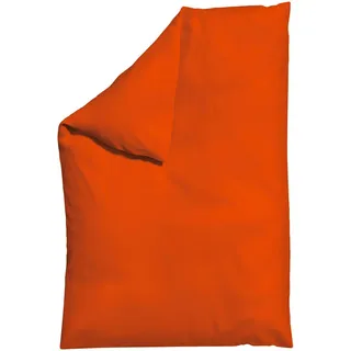 Schlafgut Bettdeckenbezug , Dunkelorange , Textil , Uni , 135-140x200 cm , Textiles Vertrauen - Oeko-Tex®, AZO-frei, Bsci, Oeko-Tex® Standard 100 , pflegeleicht, atmungsaktiv, bügelleicht, schadstoffgeprüft, weiche und anschmiegsame Oberfläche, dicht gewebtes Garn , Heimtextilien, Bettwäsche & Leintücher, Bettwäsche, Satin-Bettwäsche