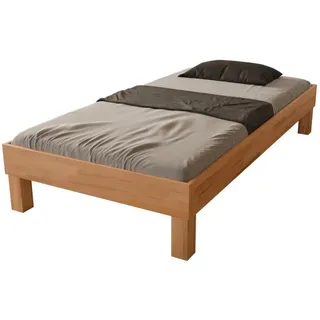 MeinMassivholz Futonbett 120/200 cm aus Kernbuche , Buchefarben , Holz , Echtholz,Kernbuche , Rechteckig , 120x200 cm , Hergestellt in Deutschland , Schlafzimmer, Betten, Futonbetten