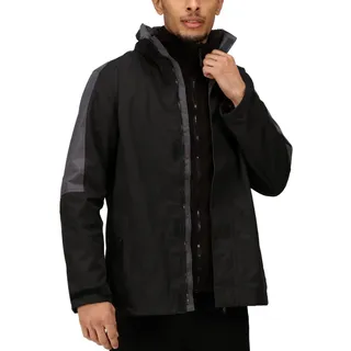 Regatta Herren Professional Men's Defender III Waterproof 3 In 1 Jacket, Black, M